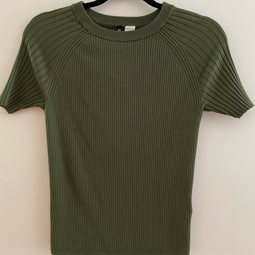 Olive Sweater Shirt